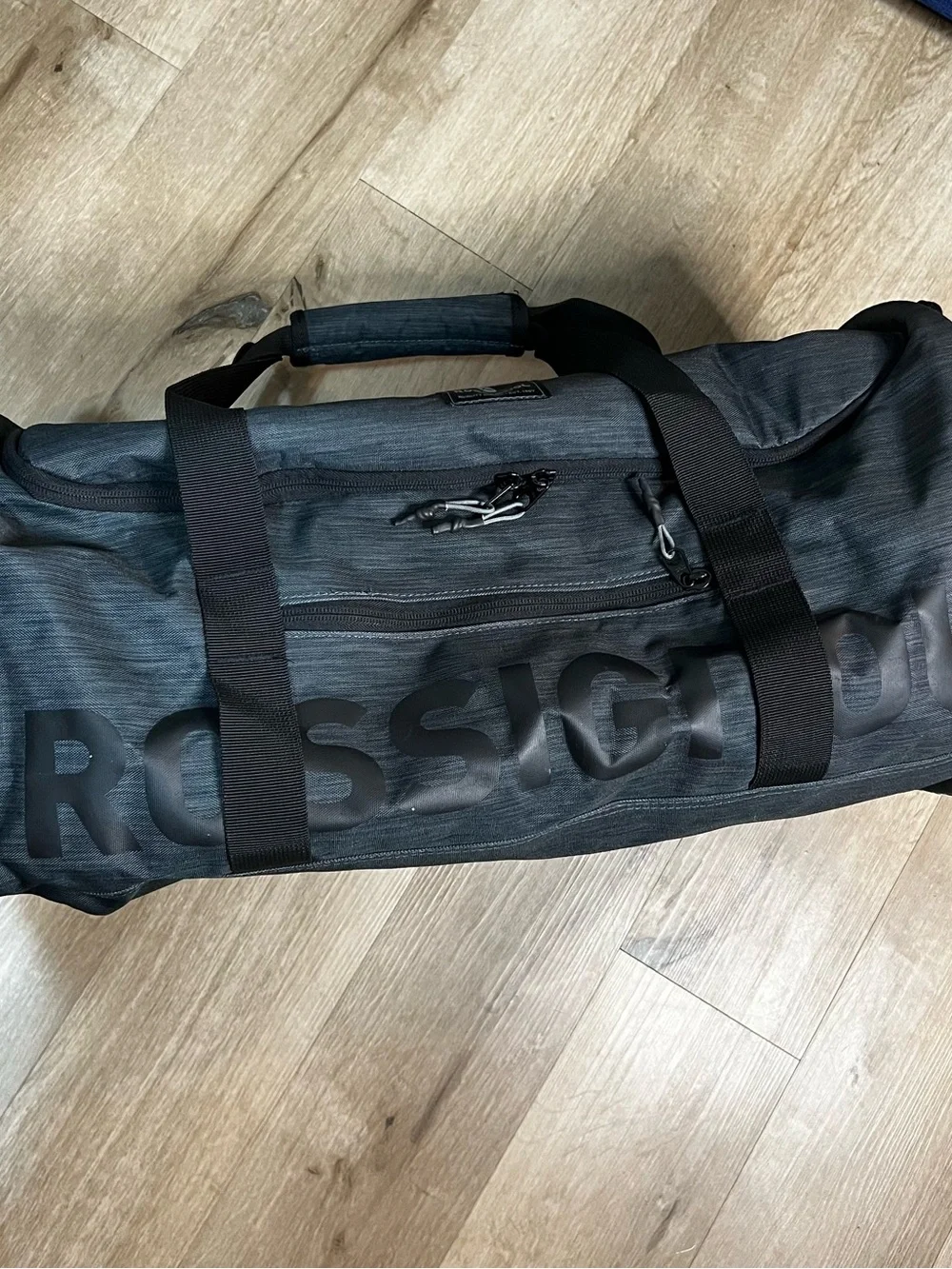 Rossignol Black Travel Duffel with Shoulder Strap